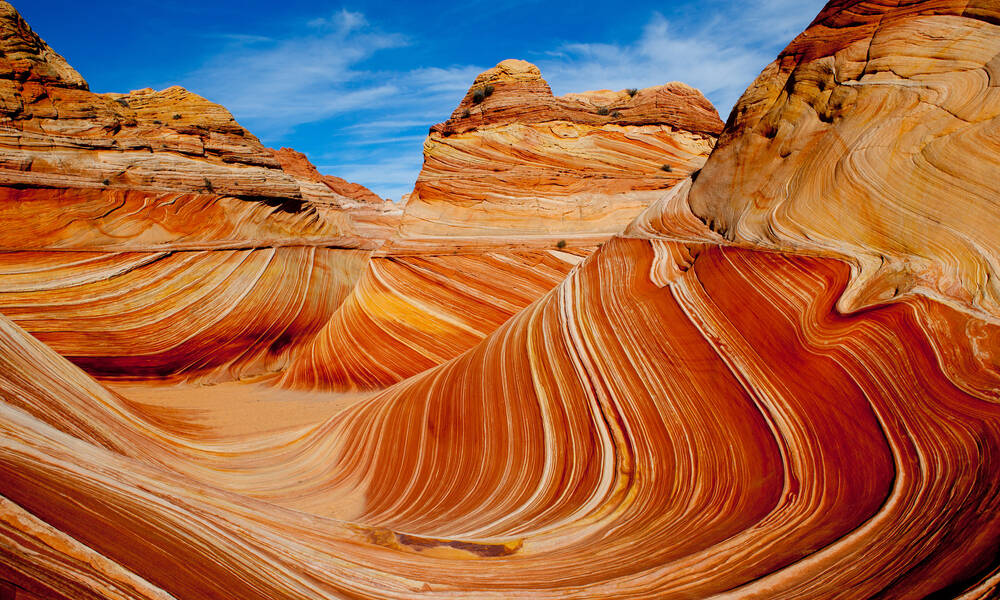 The Wave in Coyote Buttes Vermilion Cliffs NM in Utah