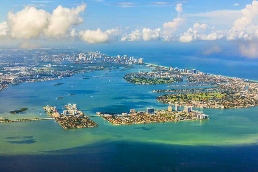 Overview Miami met Miami Beach Miami, Florida